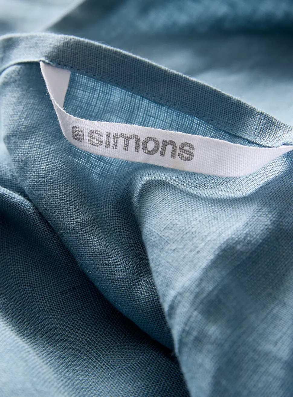 Pure linen chambray tea towel
