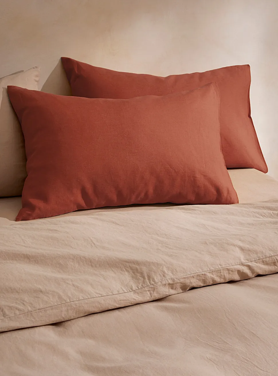 Pure linen pillow cases