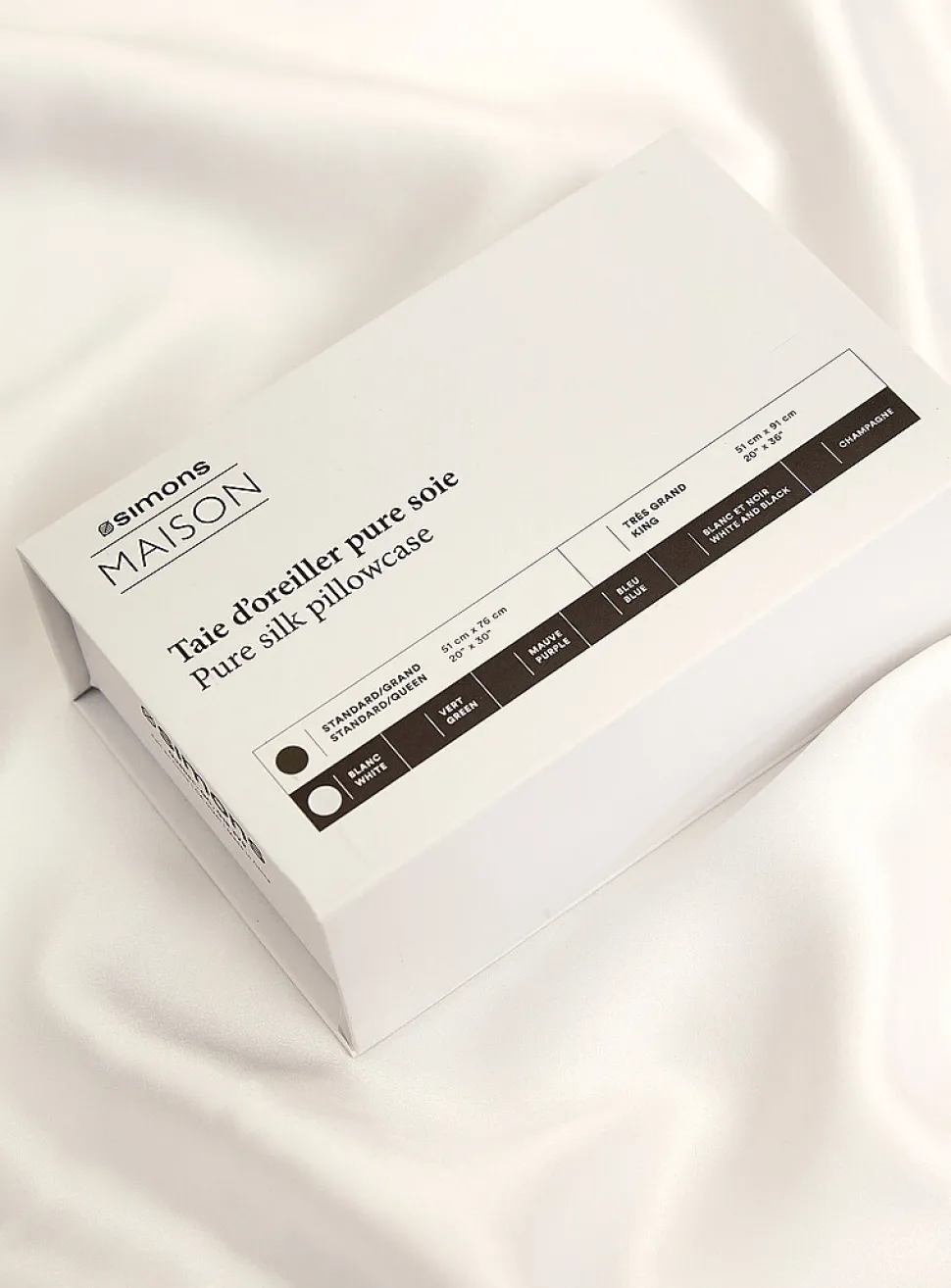 Pure silk pillowcase