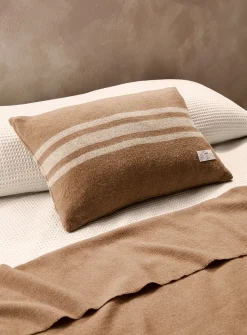 Pure wool striped removable cover cushion