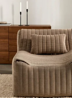 Quilted corduroy high-density foam modular chair