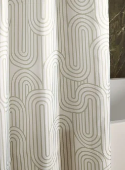Retro arches shower curtain