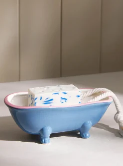 Retro bathtub soap dish