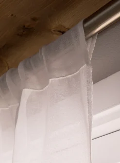 Roll-up sheer curtain