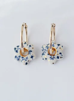 Sakura porcelain earrings
