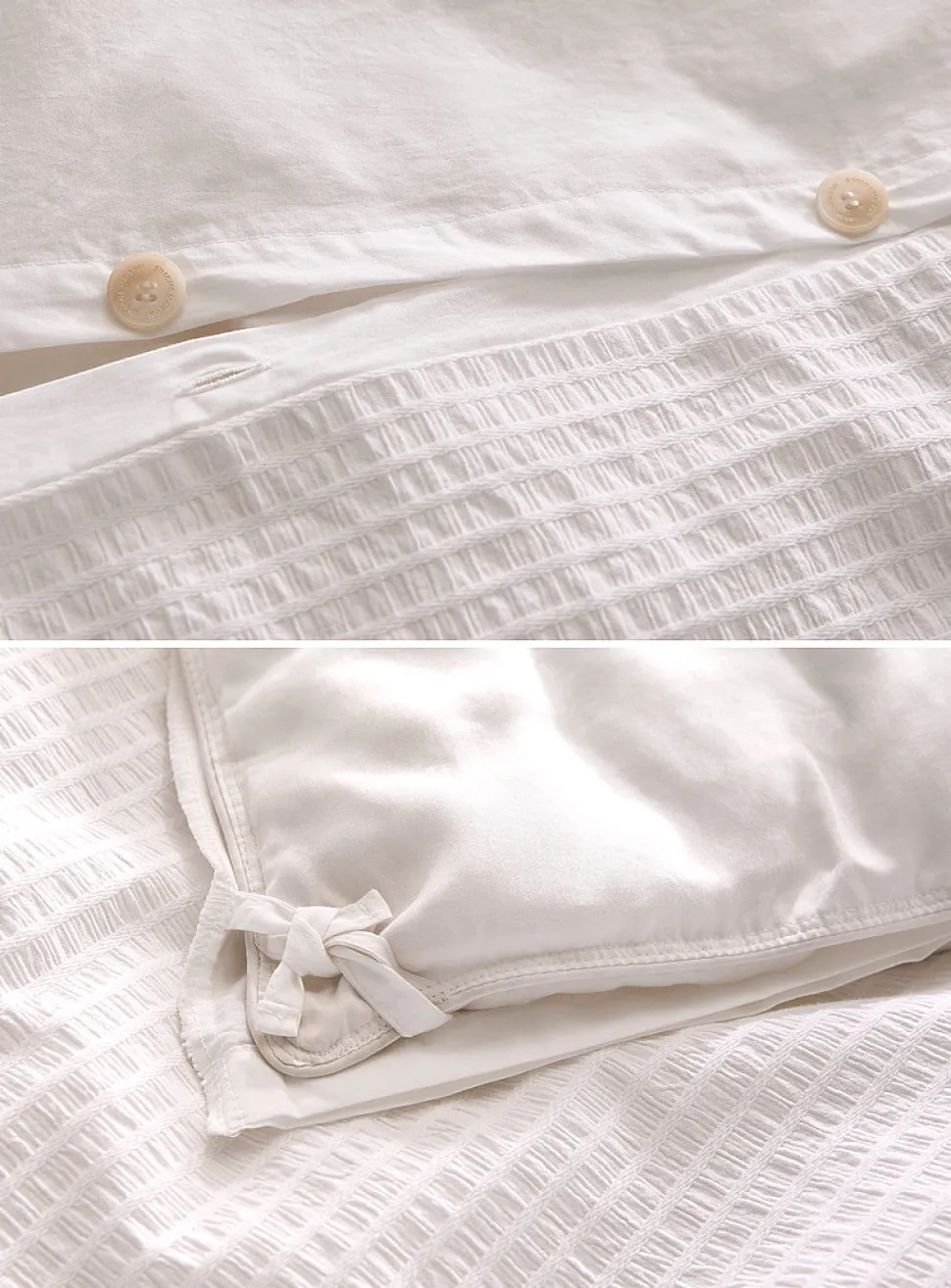 Seersucker duvet cover set