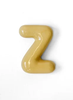 Semiporcelain letter Z wall ornament