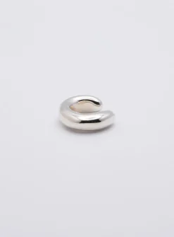 Silver ear cuff