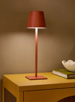 Sleek rechargeable touch table lamp
