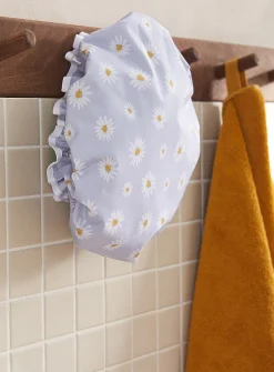Small daisies shower cap