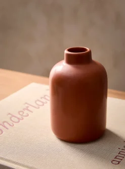 Small minimalist polished ceramic vase