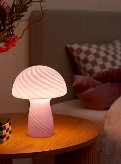 Small mushroom table lamp