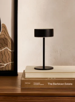 Small rechargeable cylindrical touch table lamp