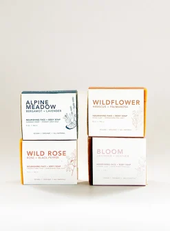 4-soap set for the face and body