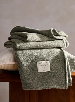 Soft chenille throw