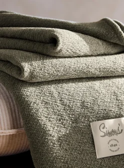 Soft chenille throw