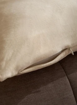 Soft cotton velvet removable-cover cushion