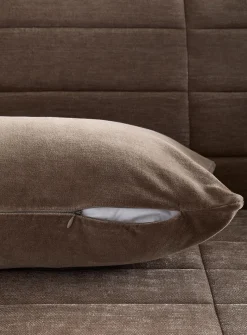 Soft cotton velvet removable-cover cushion