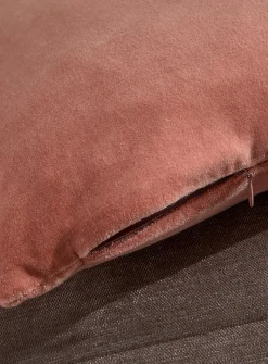 Soft cotton velvet removable-cover cushion