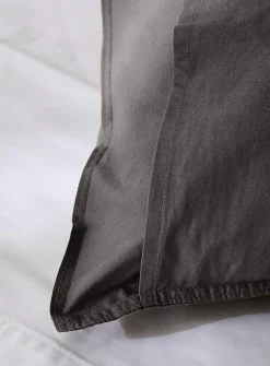 Solid 100% organic cotton body pillow sham