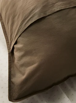 Solid 100% organic cotton body pillow sham