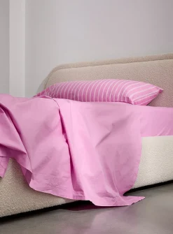 Solid 100% organic cotton percale sheet