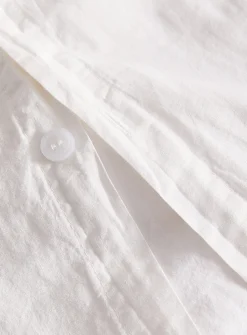 Solid pure organic cotton duvet cover set