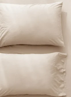 Solid pure organic cotton pillowcases