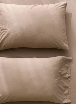 Solid pure organic cotton pillowcases