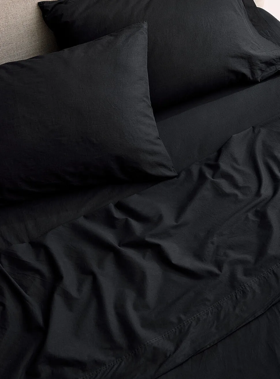 Solid pure organic cotton sheet set