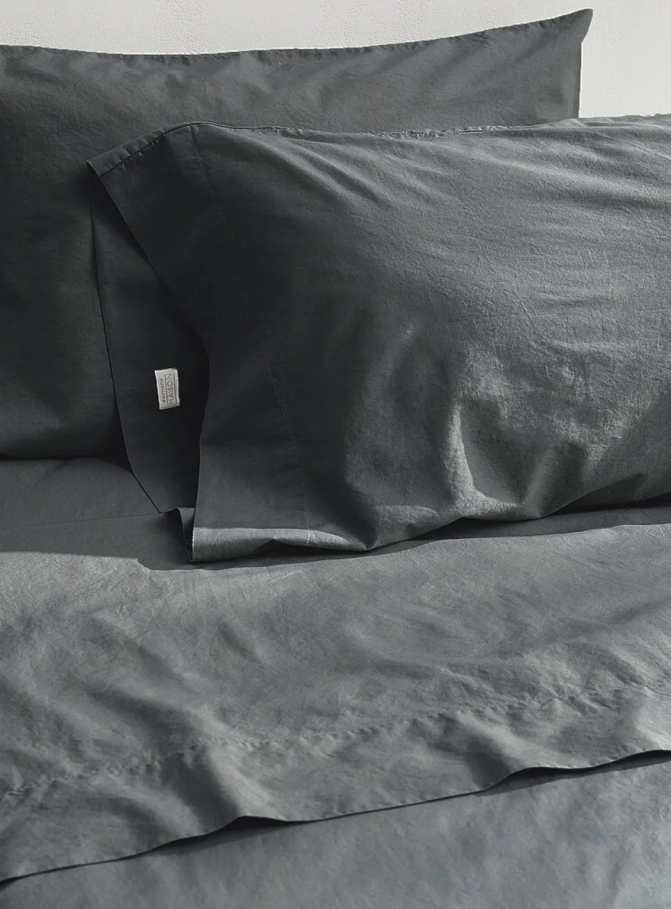 Solid pure organic cotton sheet set