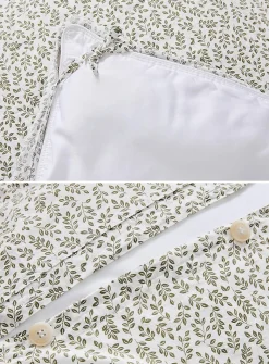 Soothing foliage duvet cover set