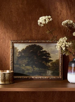 Sous l'arbre ancien retro art print