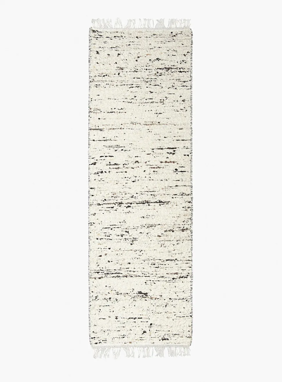 Speckled ivory artisanal hallway runner
