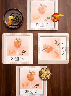 Spritz laminated cork placements