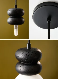 Stacked donut hanging lamp