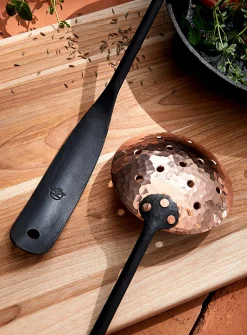 Steel and copper ladle and skimmer duo