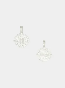 Sterling silver baby zodiac sign necklace and chain set