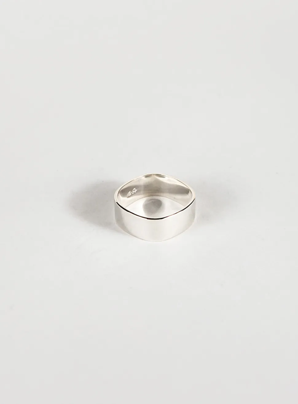 Sterling silver flat square band