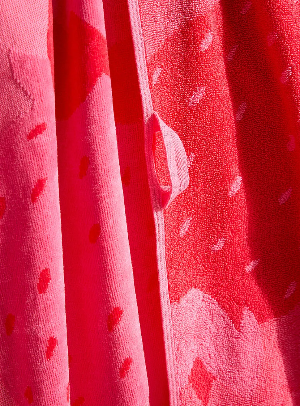 Strawberry organic cotton beach towel