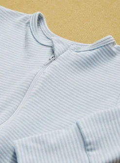 Striped pyjama birth gift set