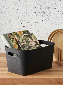 Textured storage basket