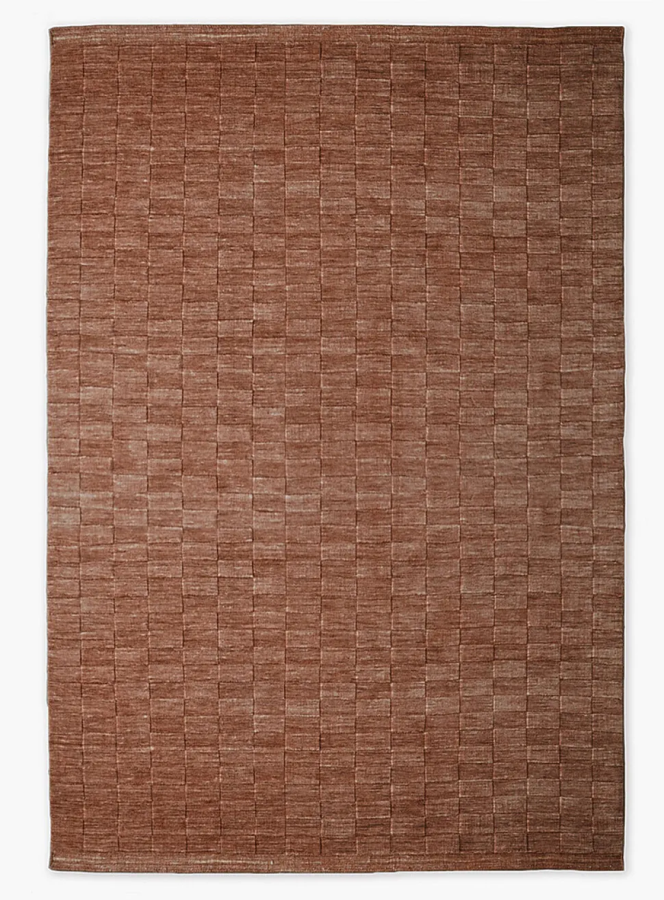 Textured tiles artisanal rug