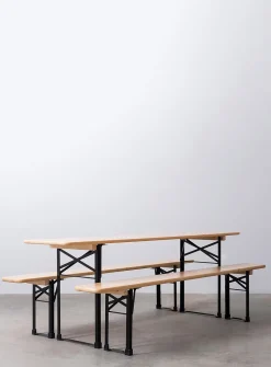 The Original outdoor table and bench set