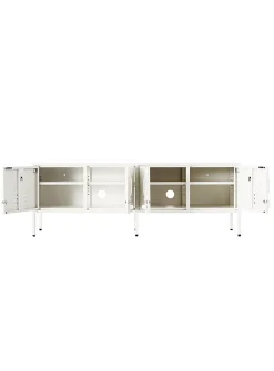 The Standard storage units metallic TV unit