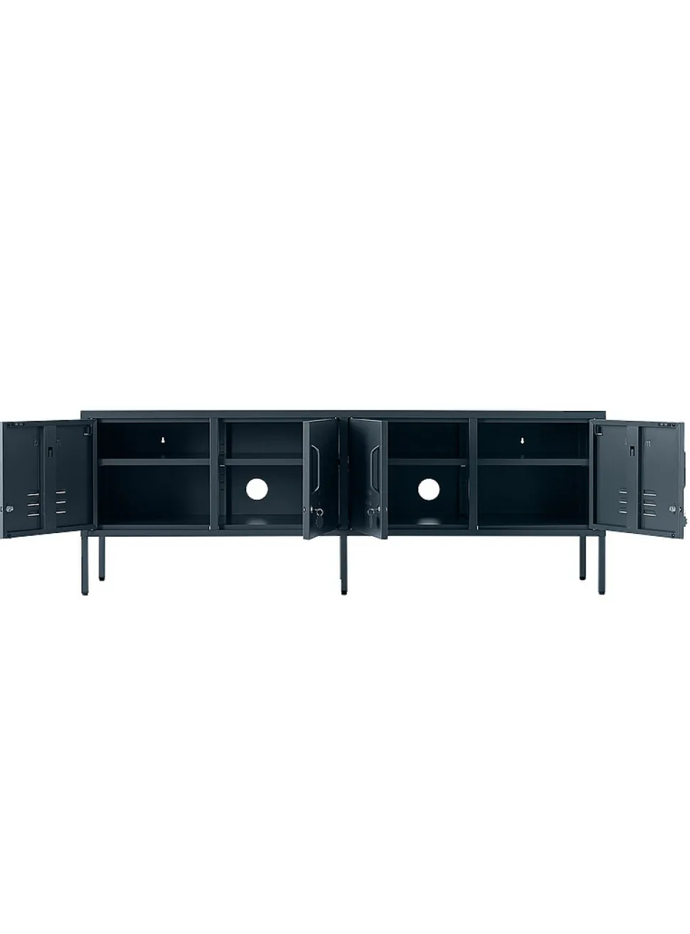 The Standard storage units metallic TV unit