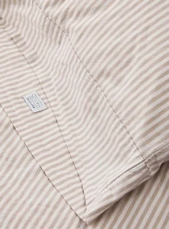 Thin stripe 100% organic cotton pillowcases