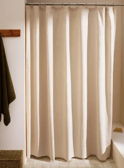 Touch of linen shower curtain