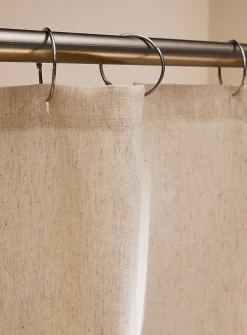Touch of linen shower curtain