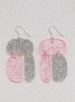 Triple-ovoid earrings